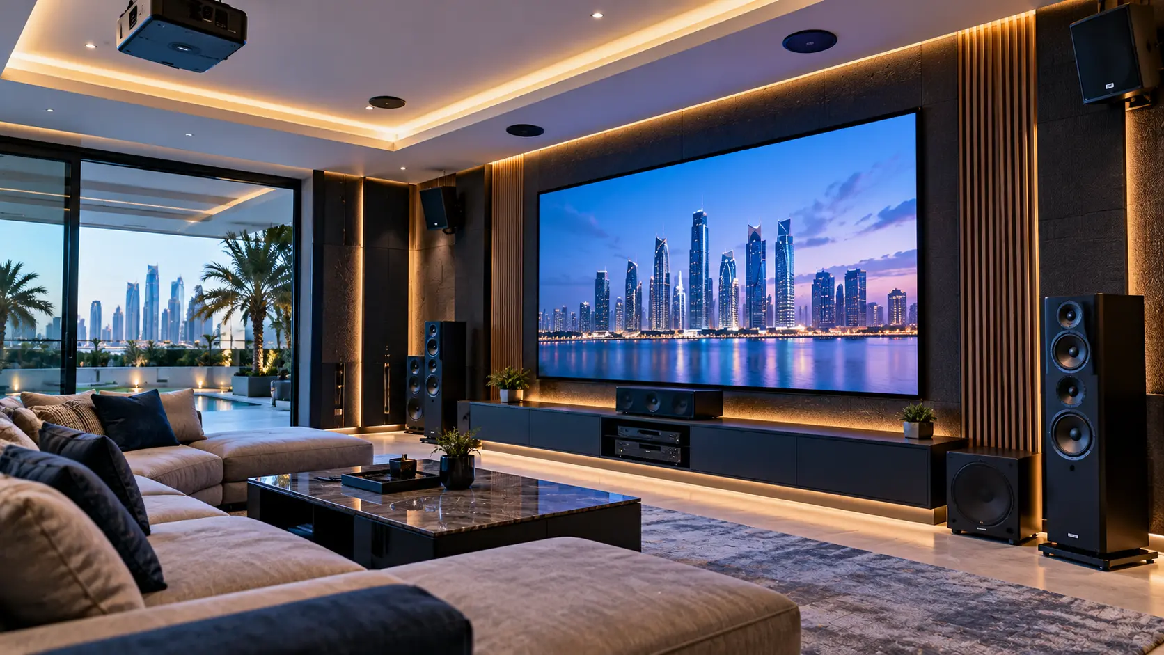 Meeting room with presentation and AV equipment