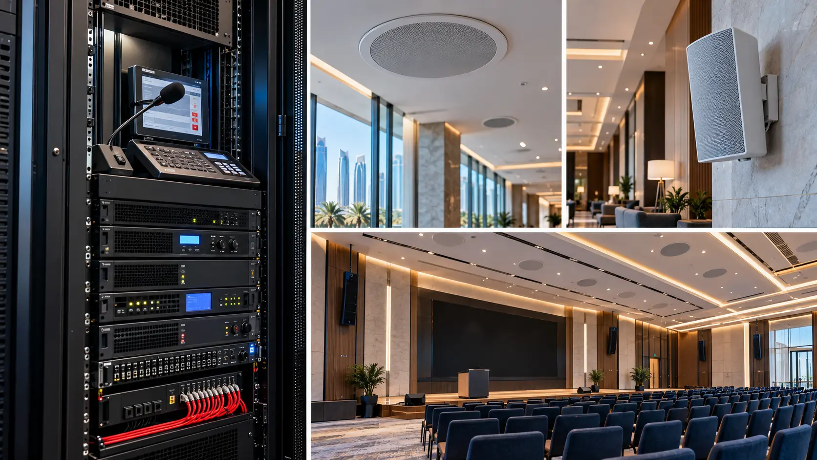 Professional audio equipment and sound system